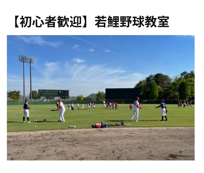 【初心者歓迎】若鯉野球教室
